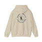 Kingdom Graphic Hoodie — Gothic Logo Pullover with Back Emblem