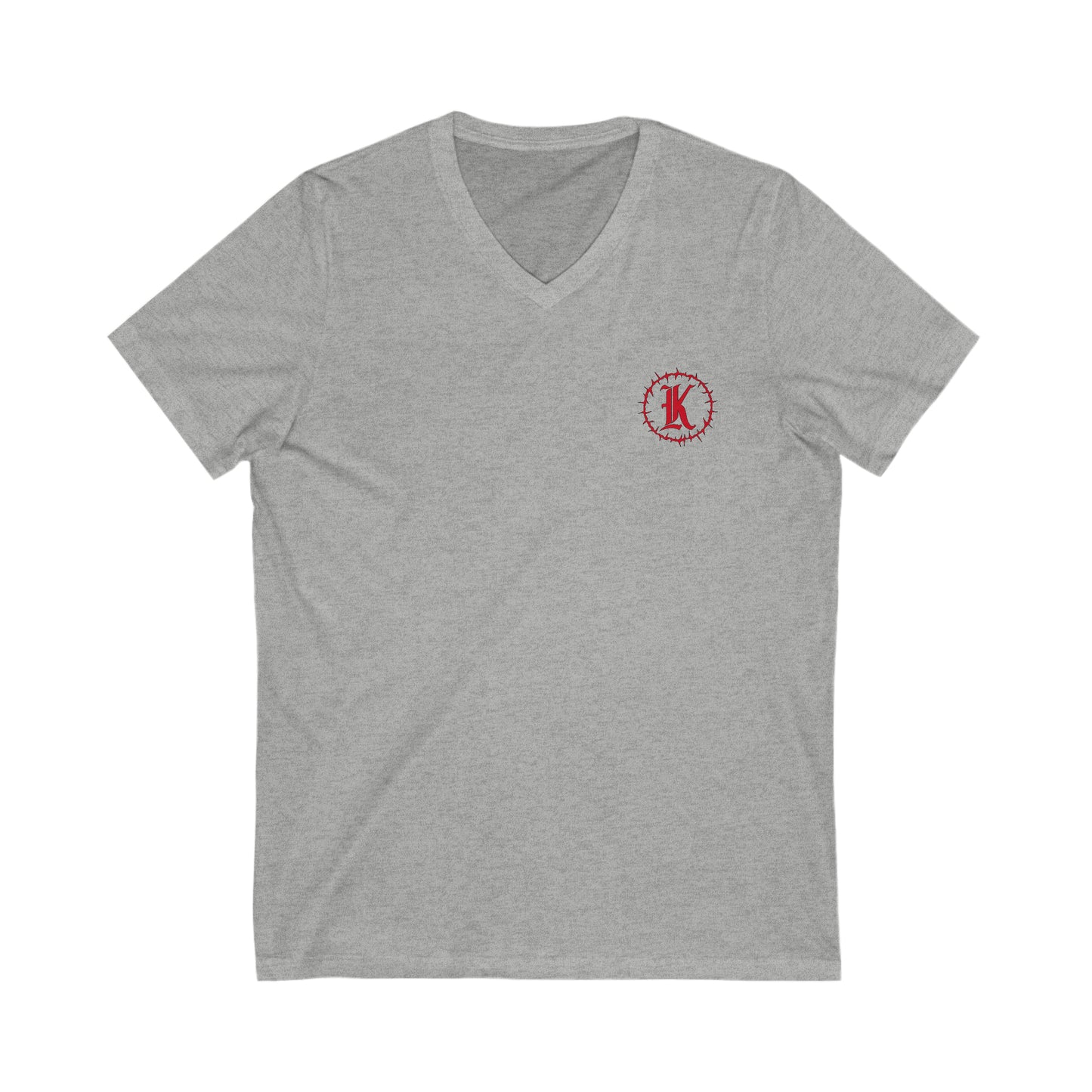 Unisex Jersey Short Sleeve V-Neck Tee