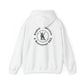 Kingdom Graphic Hoodie — Gothic Logo Pullover with Back Emblem